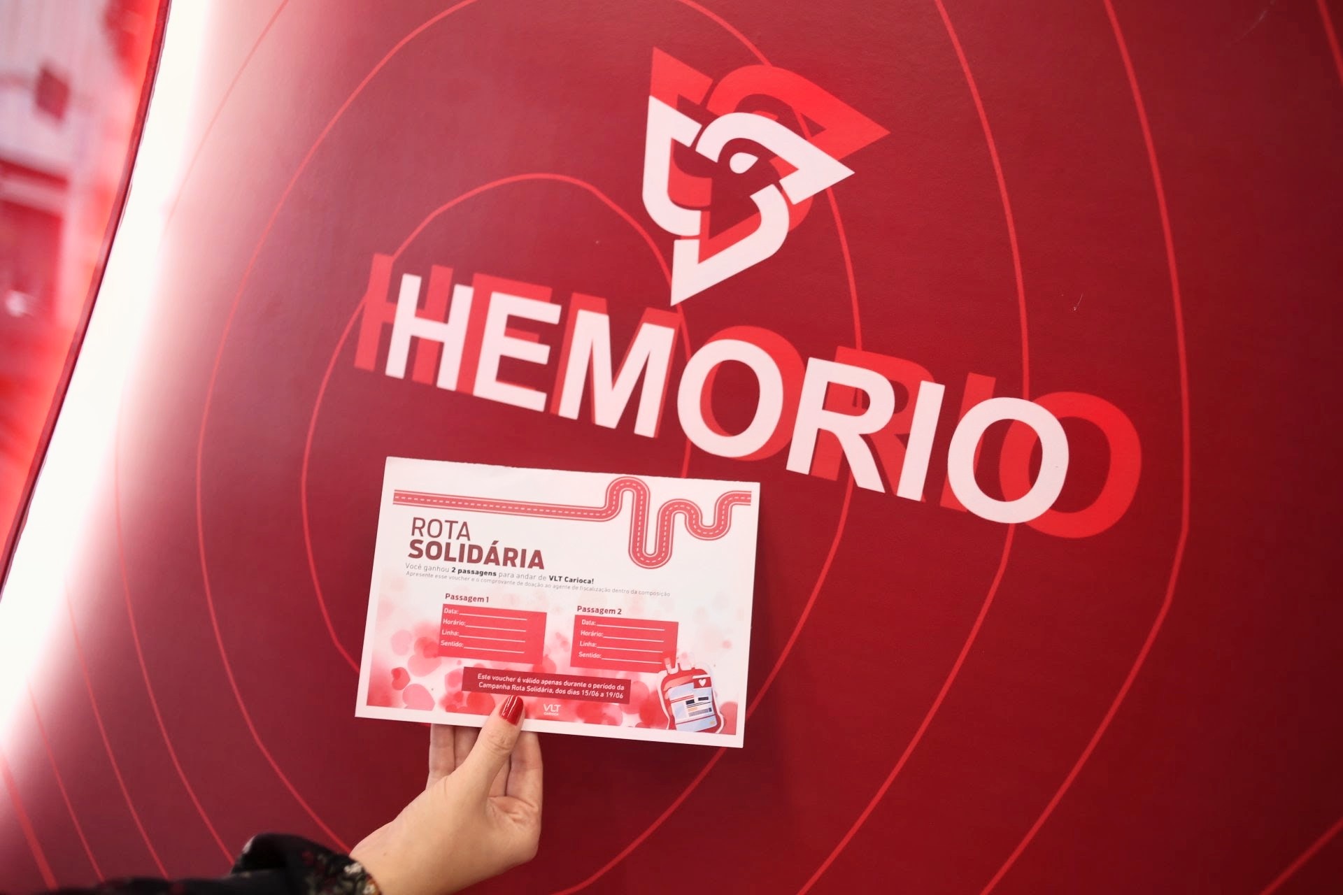 Rota Solidária: transporte gratuito incentiva doações de sangue no Hemorio